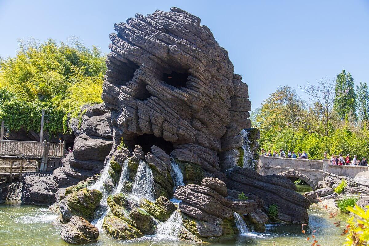 Skull Rock in Adventure Isle frontal view of the skull rock in Adventure Isle