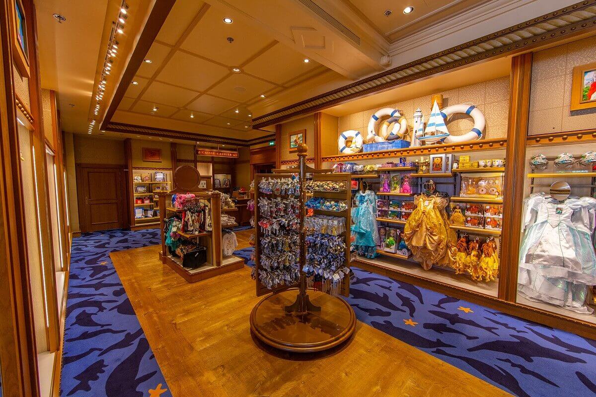 Bay Boutique at Newport Bay Club The hotel shop with maritime decoration on the walls