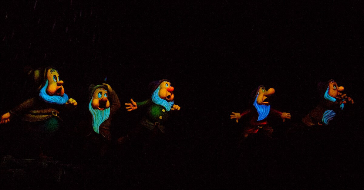 Snow White Five of the seven dwarfs from Snow White