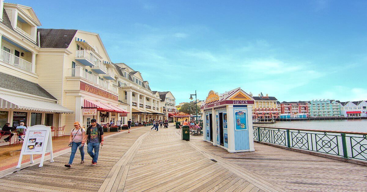 Disney's Boardwalk Ein Blick entlang des Disney's Boardwalk