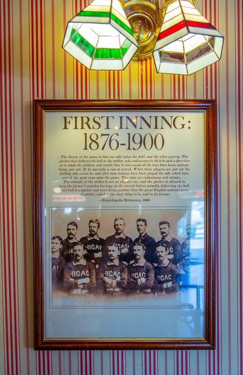 Entry from the Encyclopedia Britannica about baseball Framed entry from the Encyclopedia Britannica on baseball.