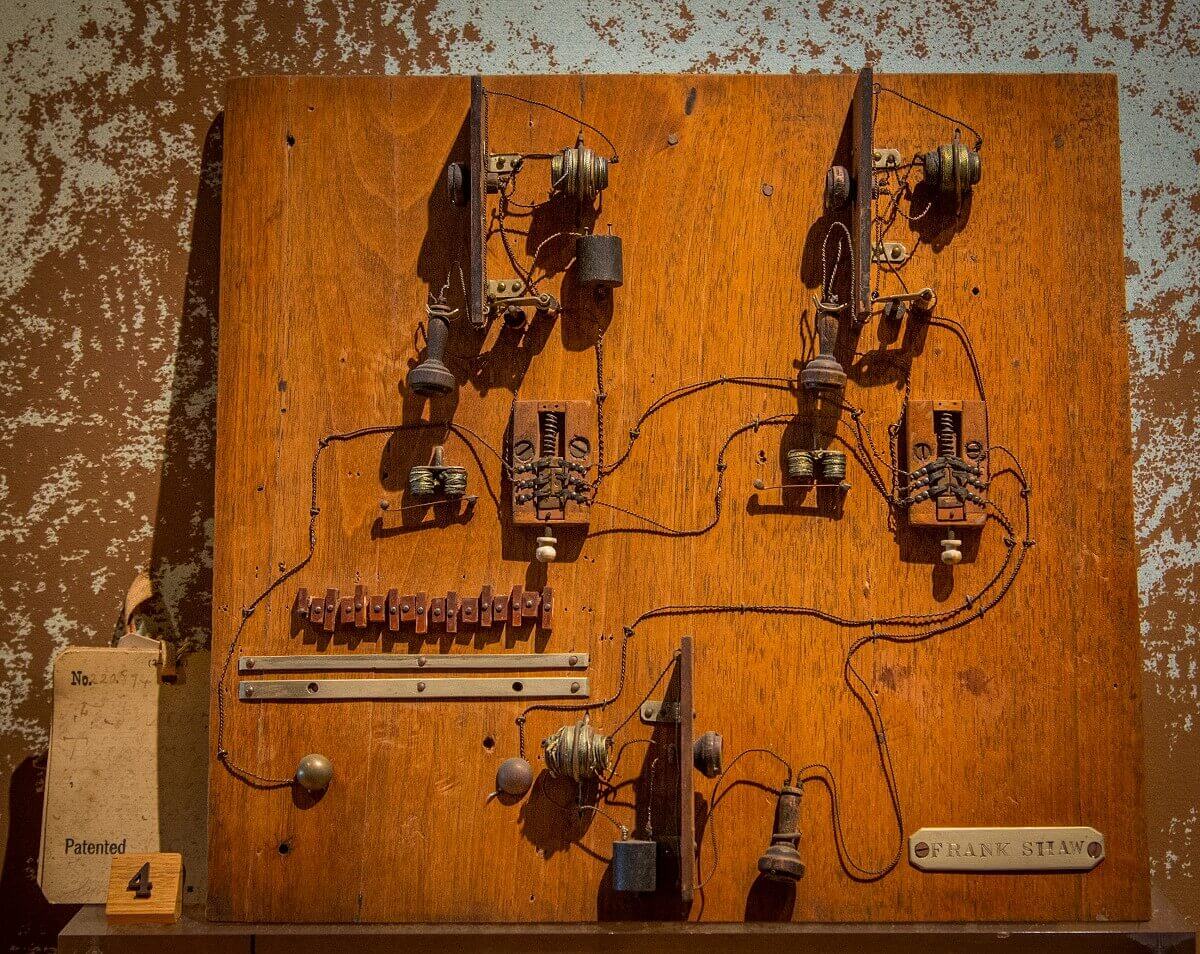 Control panel by Frank Shaw Model of a patent-pending control panel by Frank Shaw