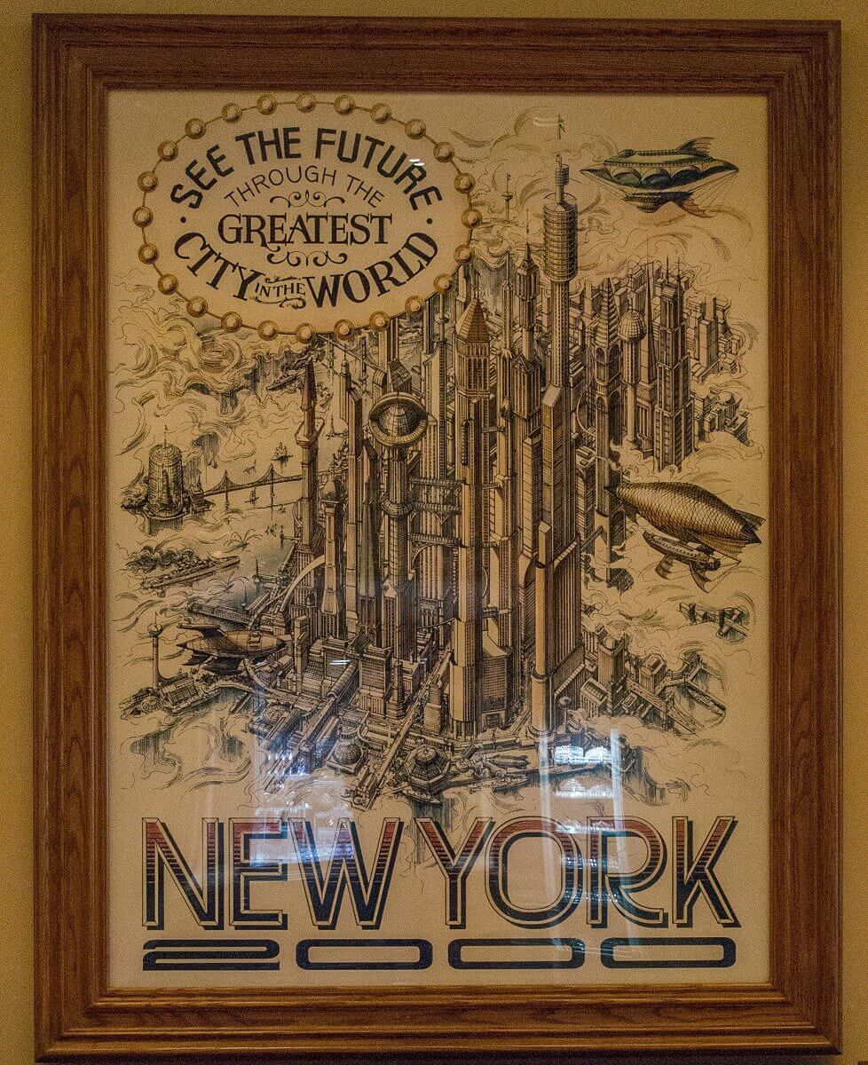 New York 2000 Mural of a vision of New York in the year 2000