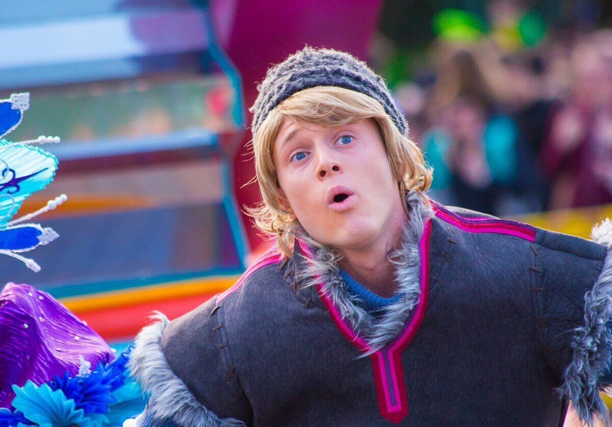 Kristoff from Frozen Close up of Kristoff looking surprised
