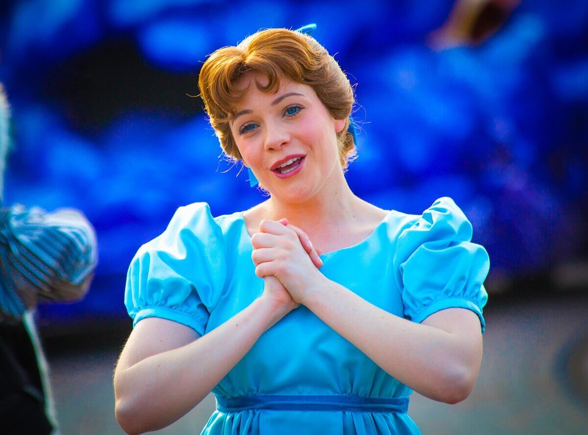 Wendy Darling Wendy Darling has her hands clasped together and her head tilted slightly to the right