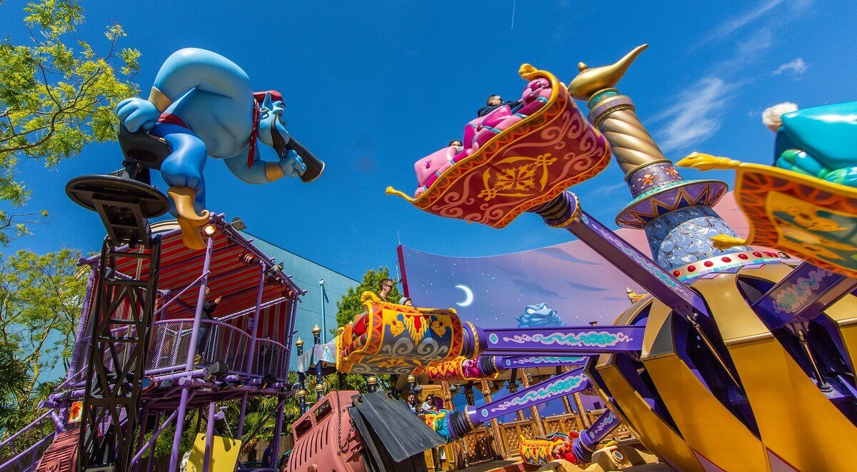 Dschinnie as director Dschinnie figure represents the director of the attraction, who gives stage directions with a megaphone