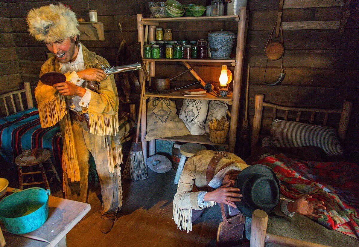 Showroom at Fort Comstock with Davy Crockett Showroom at Fort Comstock with Davy Crockett