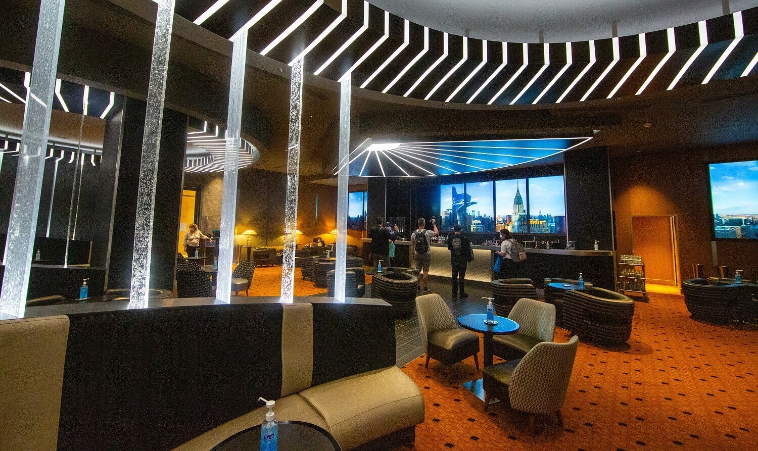 Skyline Bar View from the lounge of the Skyline Bar onto part of the bar.