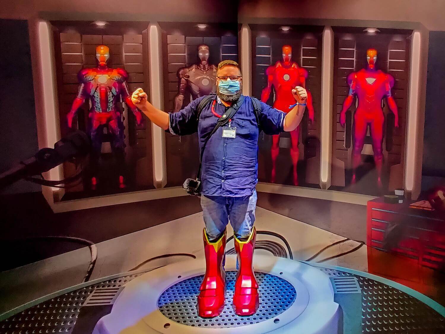 Ironman-Photospot At the Ironman photo point you can slip into his boots.