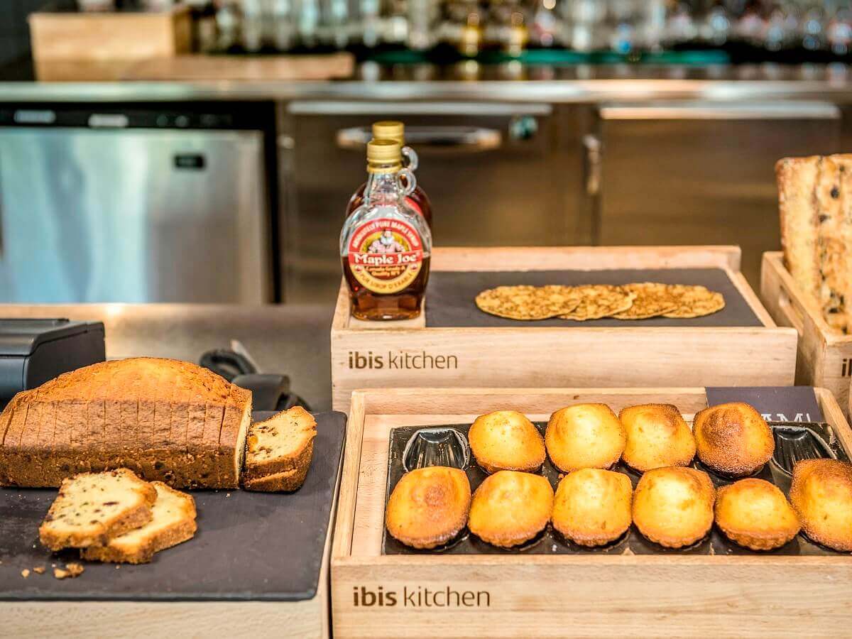 pastry for breakfast Ibis Hotel near Disneyland Paris: sweet pastries and pancakes for breakfast