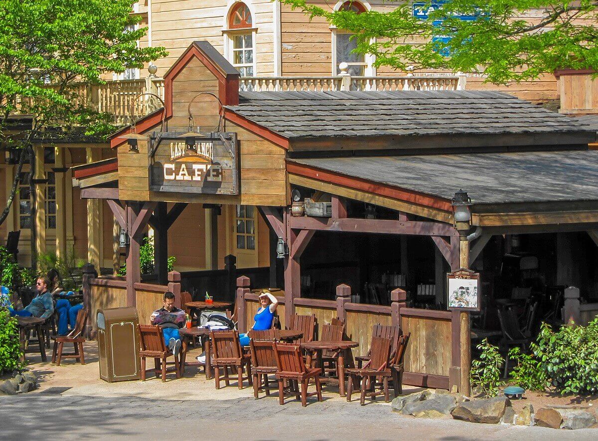 Full view of the Last Chance Cafe Full view of the Last Chance Café building in Frontierland