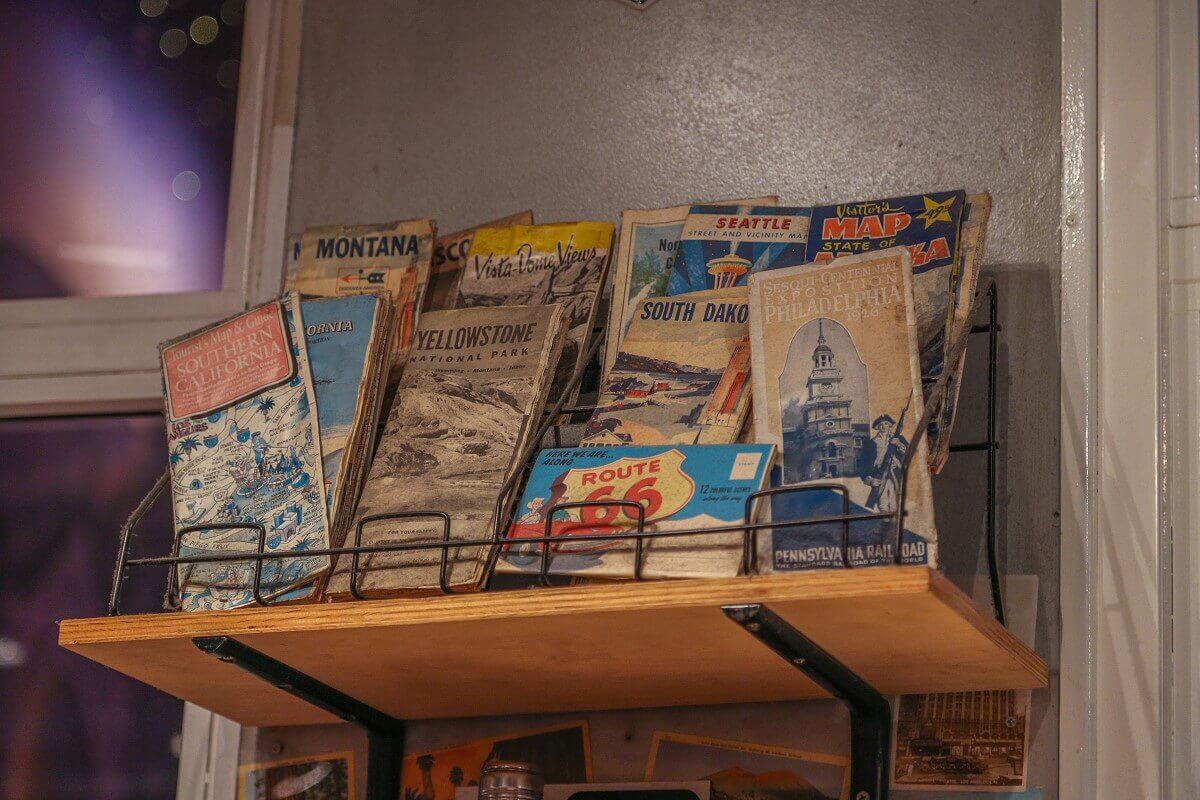 Flyers and maps to excursion destinations Flyers and maps to destinations: Southern California, Yellowstone National Park, Route 66, Seattle, Arizona and others.