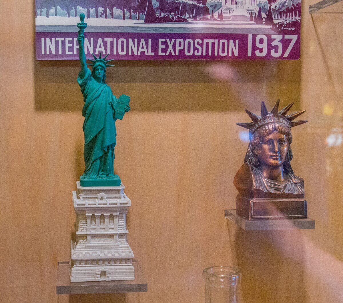 Early merchandise of the Statue of Liberty Early merchandise of the Statue of Liberty sold at the 1937 World's Fair.