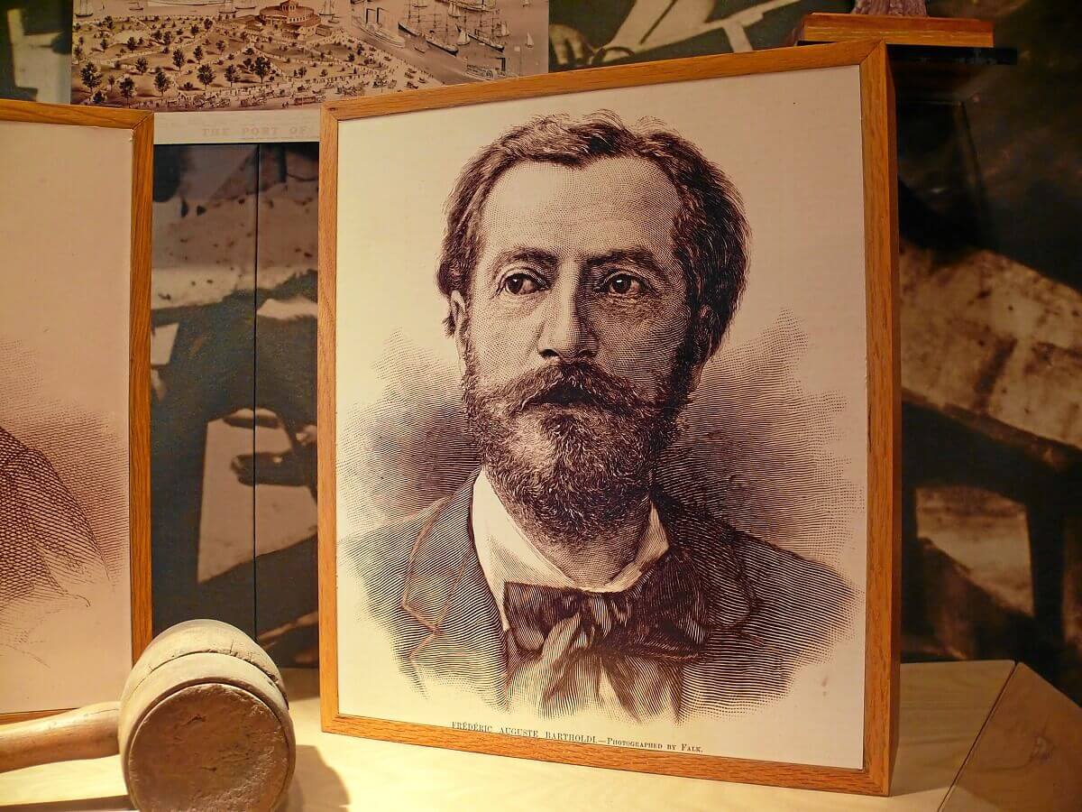 Historical photograph by Frédéric-Auguste Bartholdi Historical photograph of Frédéric-Auguste Bartholdi, the sculptor who created the Statue of Liberty