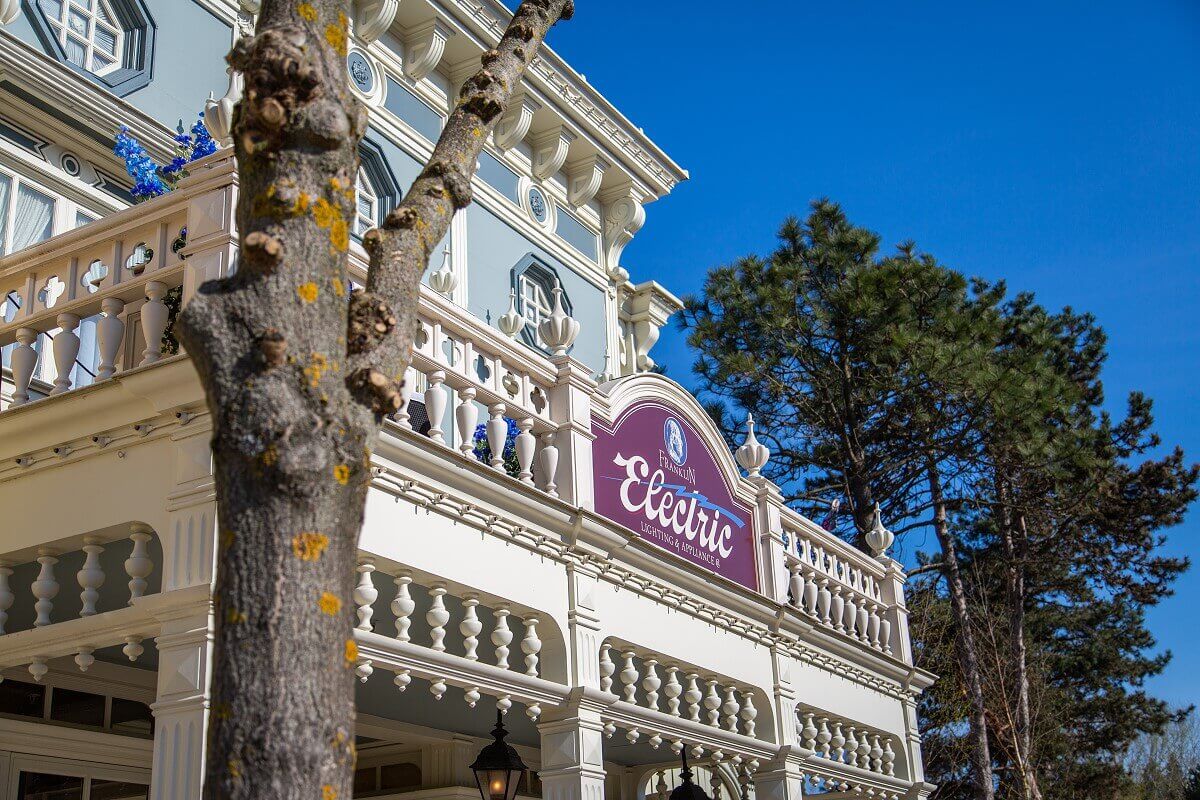 Advertising sign Advertising sign for Franklin Electric on Main Street, U.S.A.