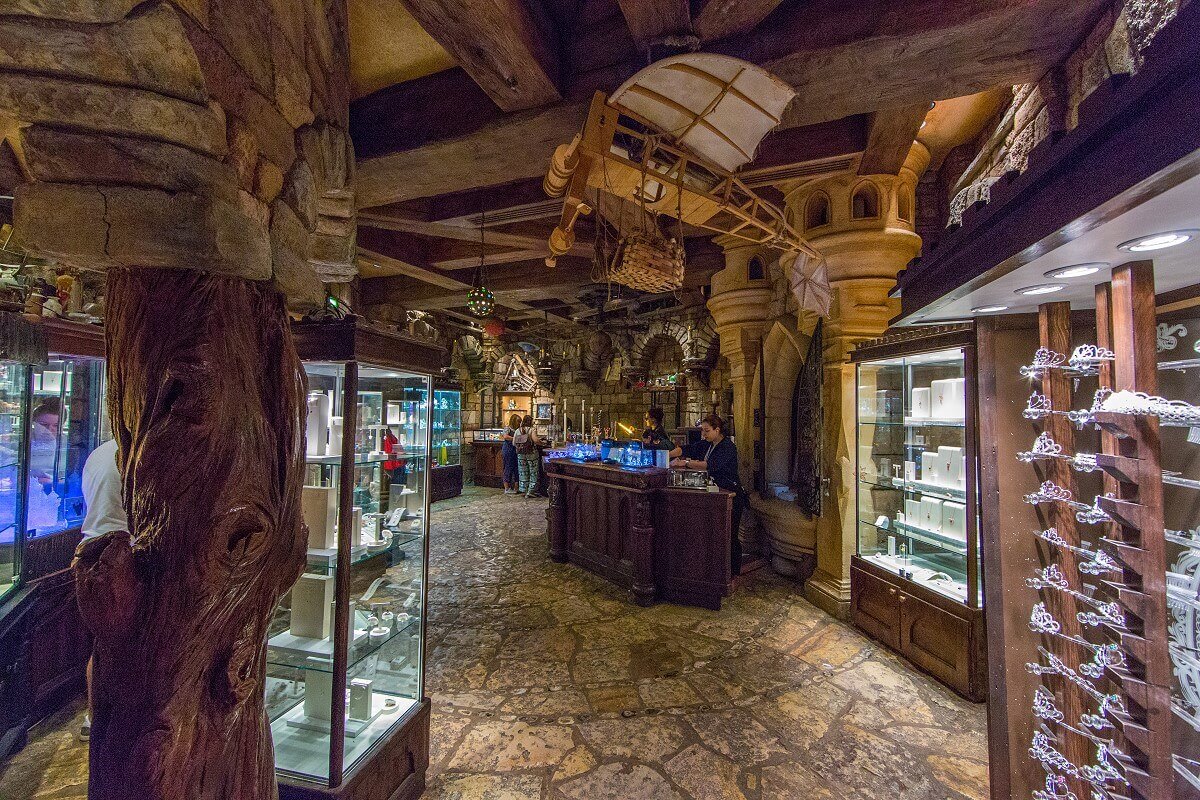 Interior of the boutique View inside the small shop Merlin L'Enchanteur