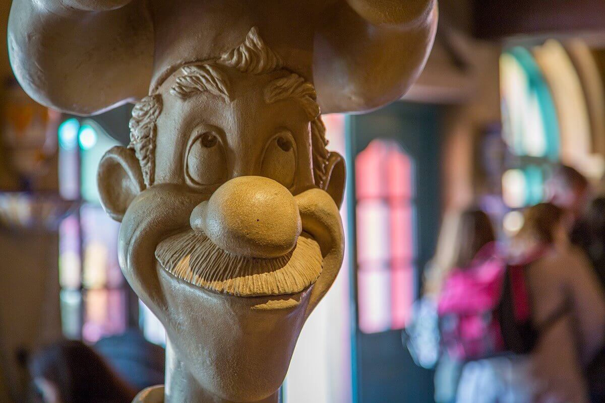 Happy cook Close-up of a character of the second cook from Disney's Lady and the Tramp