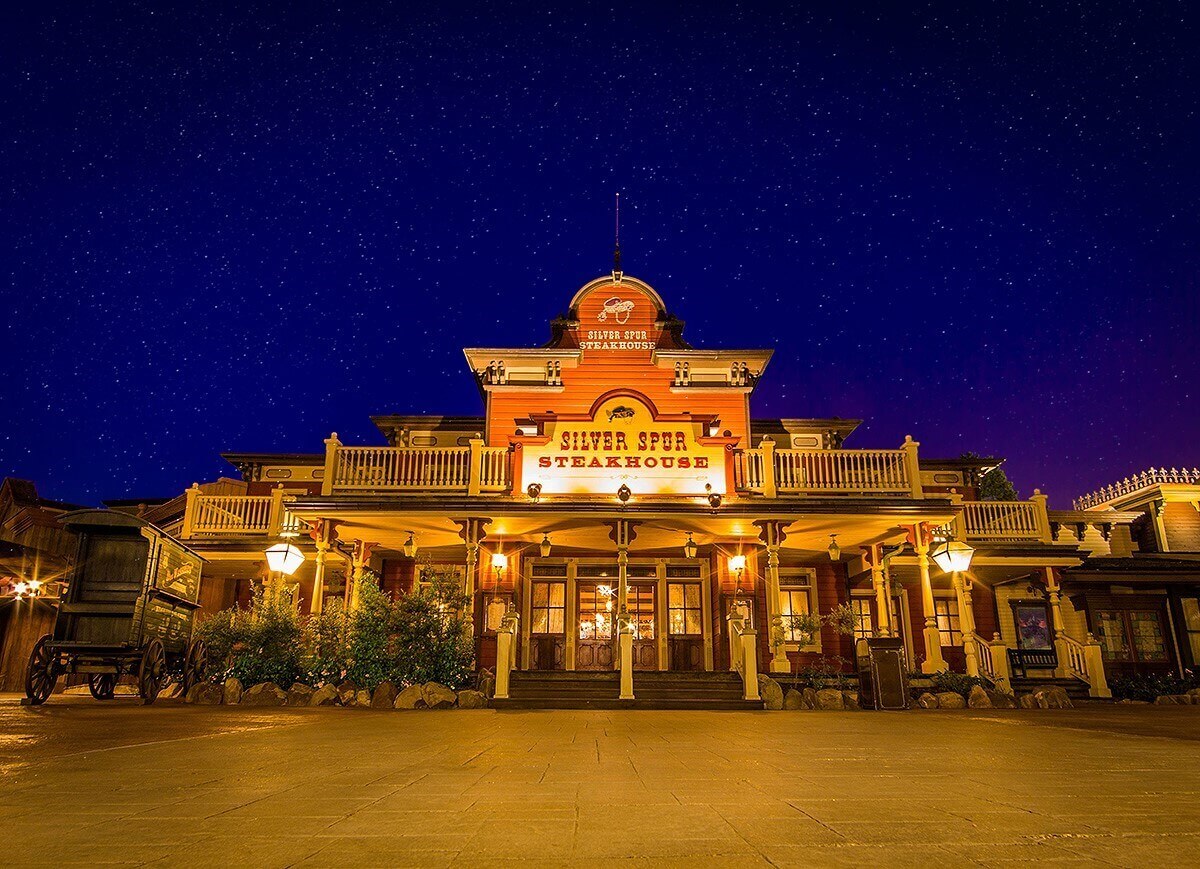 Silver Spur Steakhouse at Night Front view of Silver Spur Steakhouse at Night