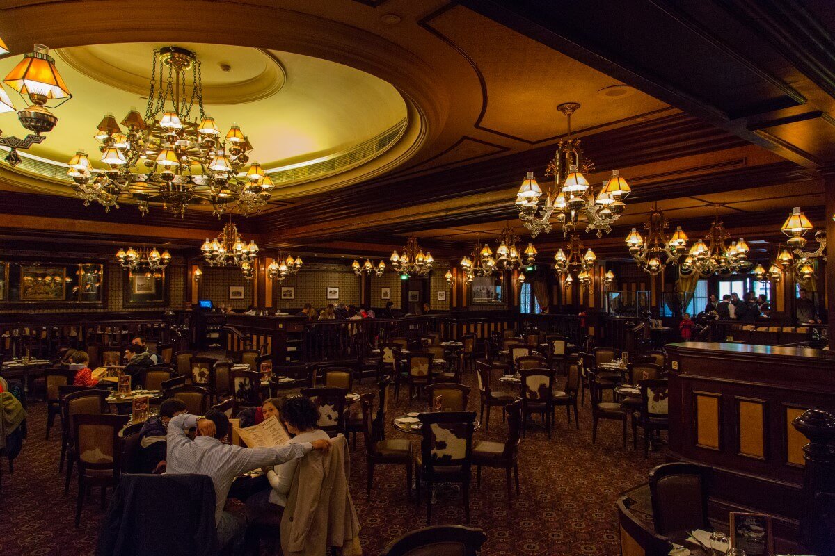 Dining room at Silver Spur Steakhouse View into the dining room