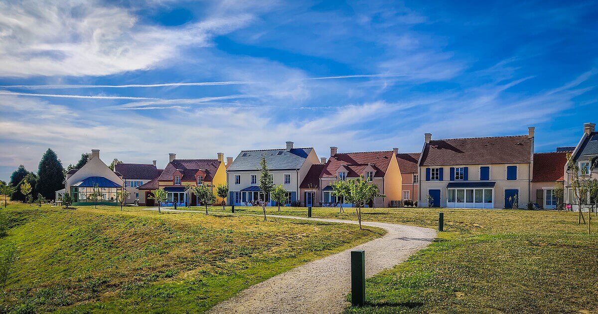 Holiday homes View of the holiday homes in the complex of the Staycity Hotel Marne La Vallee