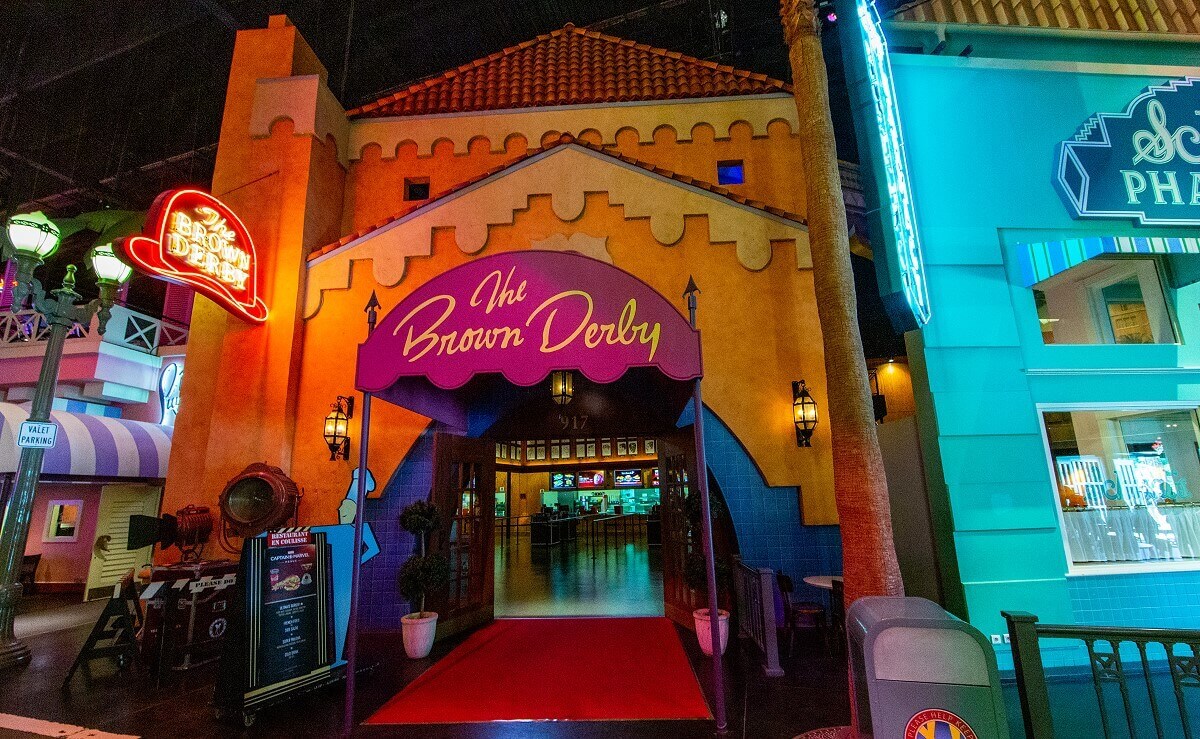 The Brown Derby Facade representing the entrance to The Brown Derby