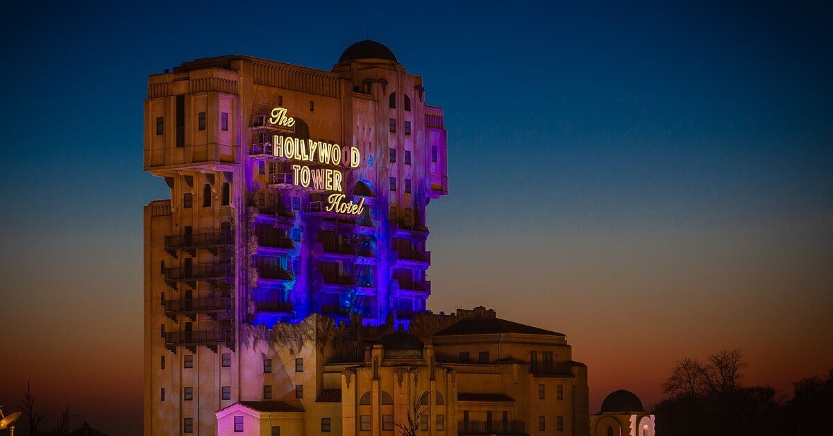 The Twilight Zone Tower of Terror The Tower of Terror by night