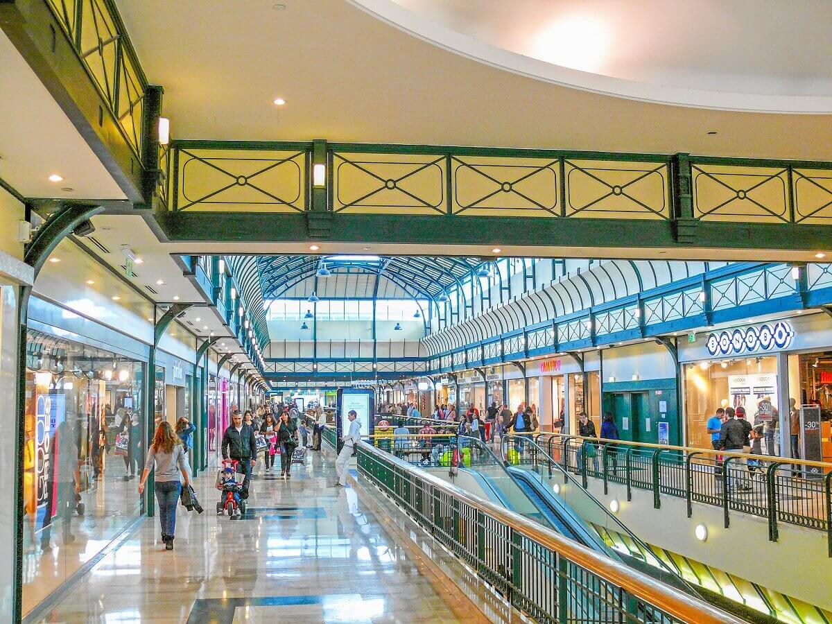 Upper floor of the shopping centre Upper floor of the shopping centre