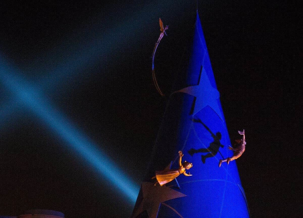 Magic Hat at Animation Celebration The magic hat at Animation Celebration with Peter Pan, Tinkerbell and Wendy