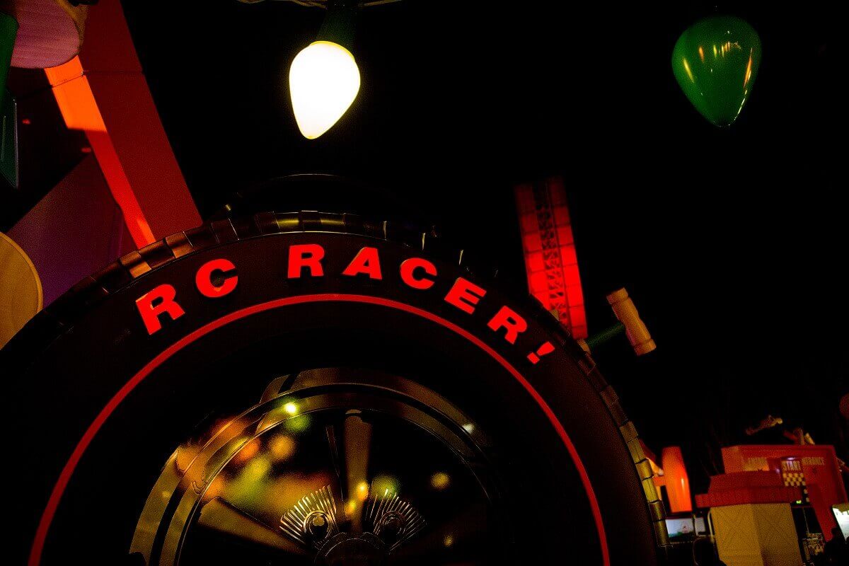 Car Tires RC Racer Car tires with bright red inscription RC Racer