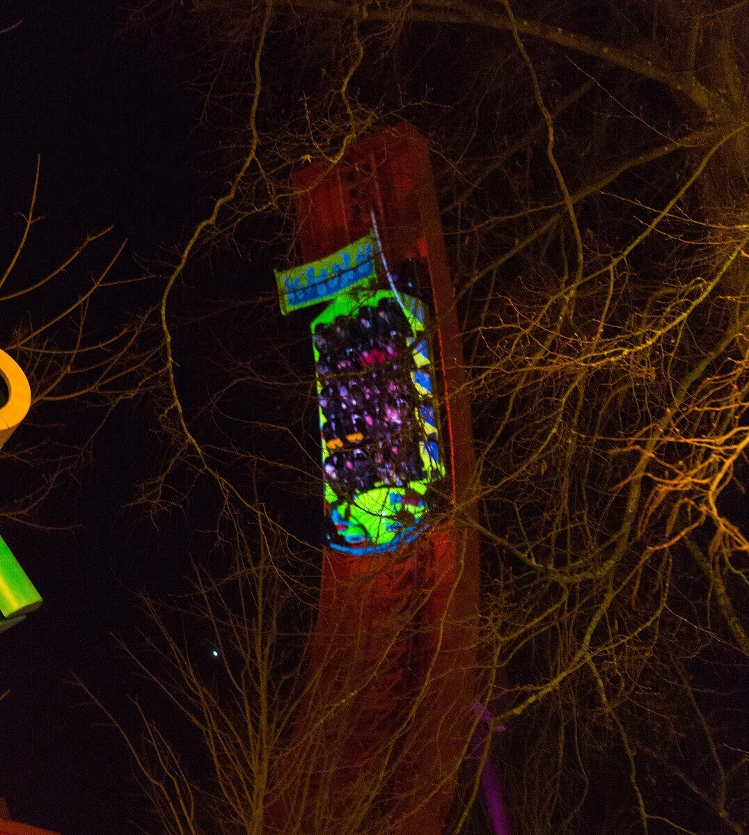 RC Racer at night RC Racer at night: the car has reached the highest point