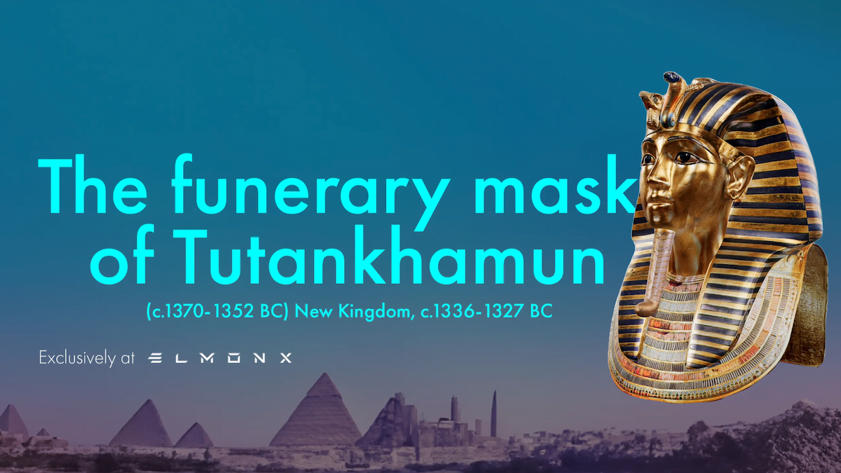 The Funerary Mask of Tutankhamun Licensed NFTs To Release In 3D and Augmented Reality on ElmonX